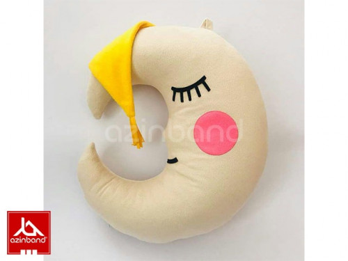 بالش فانتزی ماه کرمی / صورتی