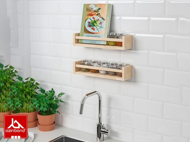 شلف دیواری چوبی - شماره 1