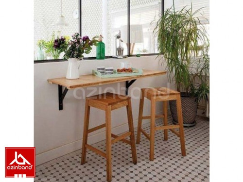 میز و صندلی دو نفره دیواری