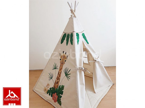 چادر سرخپوستی طرح زرافه