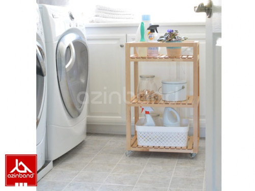 استند چوبی چرخ دار سایز متوسط