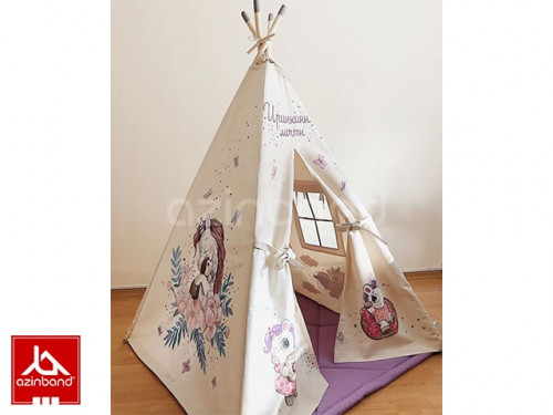 چادر سرخپوستی طرح اسب شاخ دار ۴