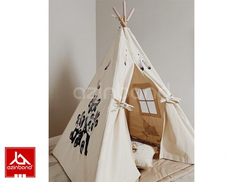 چادر سرخپوستی طرح خانواده پاندا