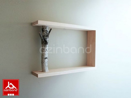 شلف دیواری با شاخه طبیعی