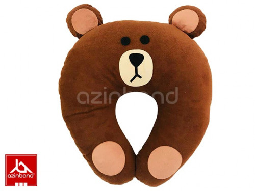 بالش طبی فانتزی گردنی خرس قهوه ای
