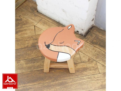 صندلی کودک چوبی طرح روباهی