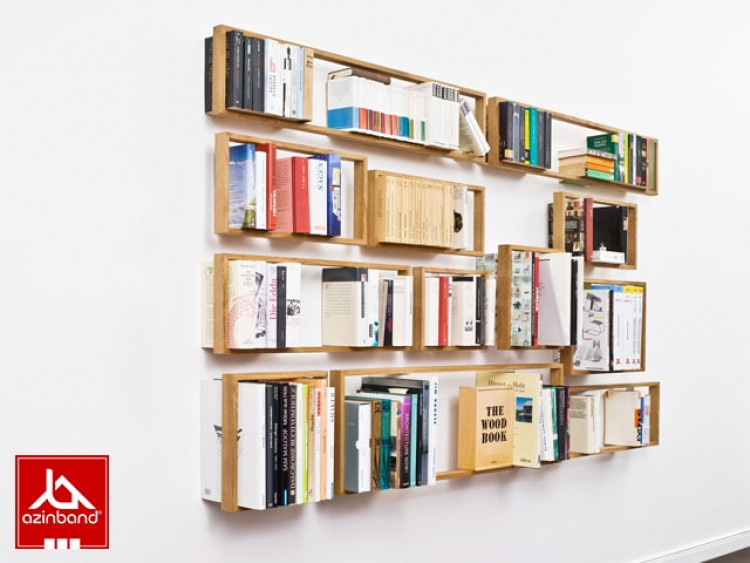 شلف دیواری مدرن کتاب سایز B3 - شماره 4