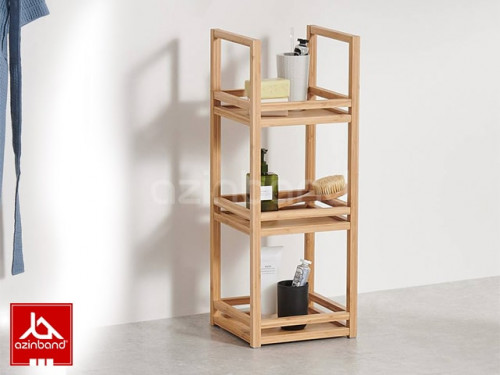 استند سه طبقه چوبی