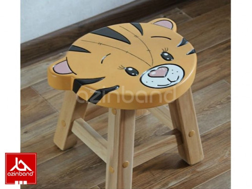 صندلی کودک چوبی طرح ببری