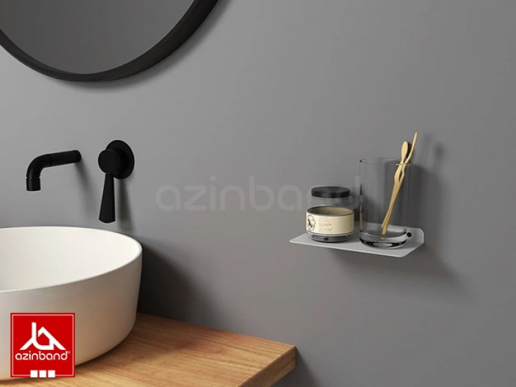 شلف فلزی دیواری سفید کد 65 - شماره 5