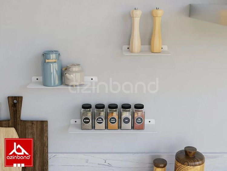 شلف فلزی دیواری سفید کد 65 - شماره 2