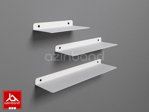 شلف فلزی دیواری سفید کد 65