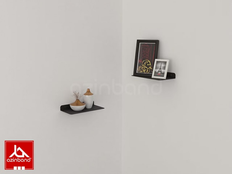 شلف فلزی دیواری مشکی کد 66 - شماره 5