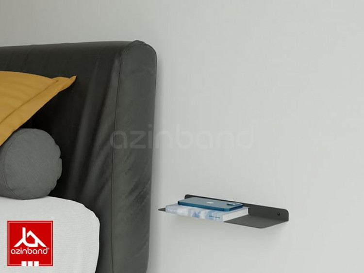 شلف فلزی دیواری مشکی کد 66 - شماره 2