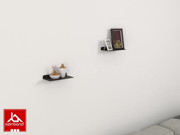 شلف فلزی دیواری مشکی کد 66 - شماره 4
