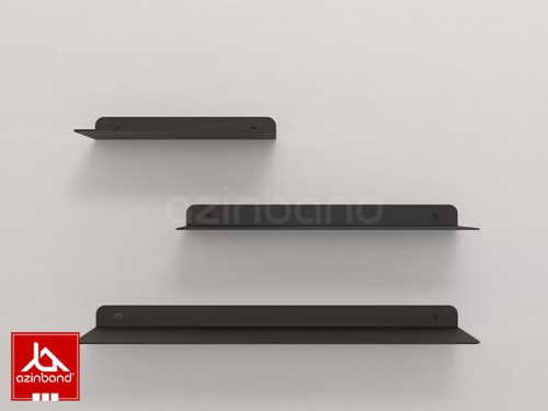 شلف فلزی دیواری مشکی کد 66