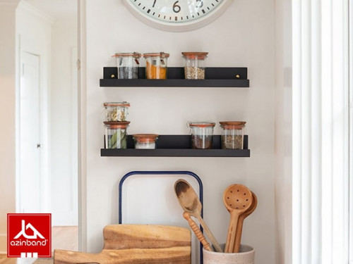 شلف فلزی دیواری لبه دار کد ۷۲