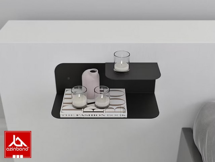 شلف دیواری فلزی دو طبقه کد 76 - شماره 1