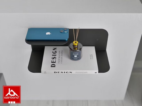 شلف دیواری فلزی دو طبقه کد 76