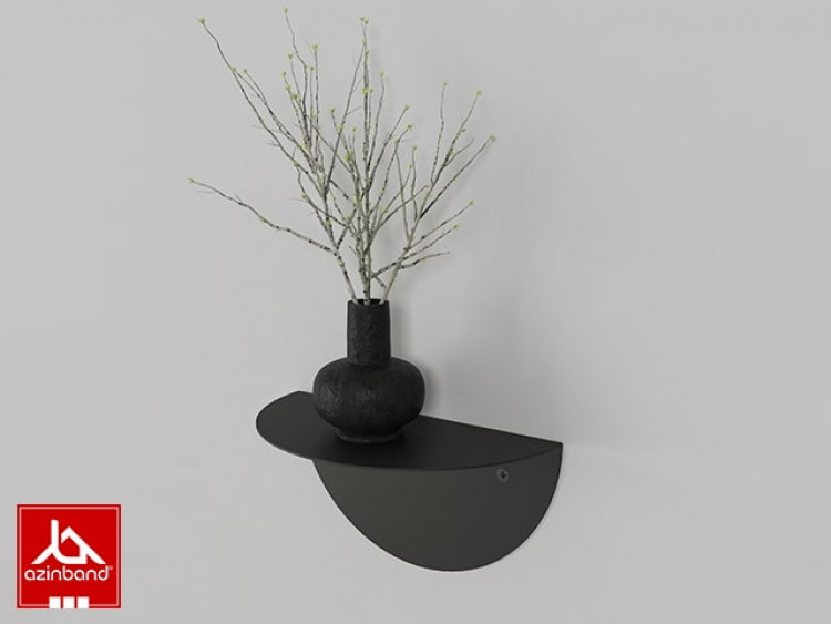 شلف فلزی دیواری نیم دایره کد 77 - شماره 0