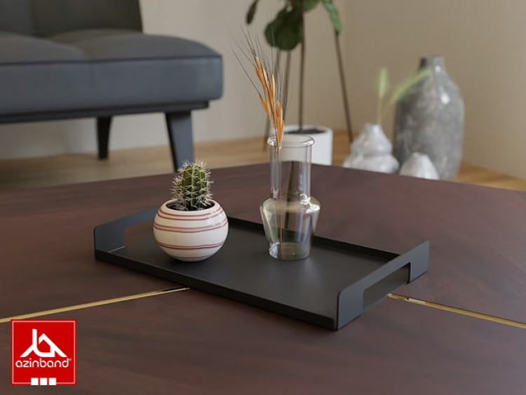 سینی پذیرایی فلزی کد 65 - شماره 0