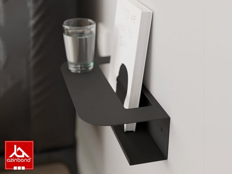 شلف فلزی کنار تخت تبلت | کتاب کد 78 - شماره 0