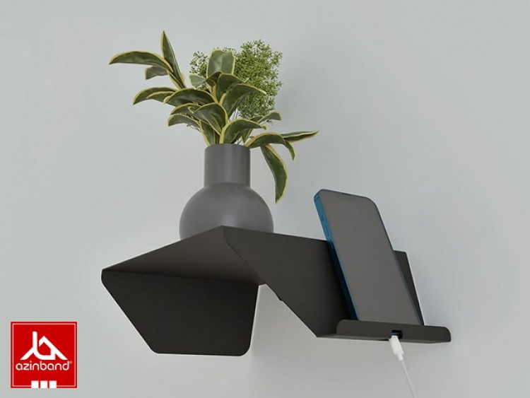 شلف کنار تخت به همراه هولدر موبایل کد 83 - شماره 0