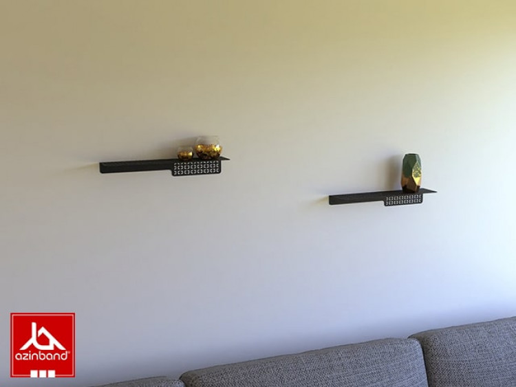 شلف فلزی دیواری با طرح اسلیمی کد 85 - شماره 4