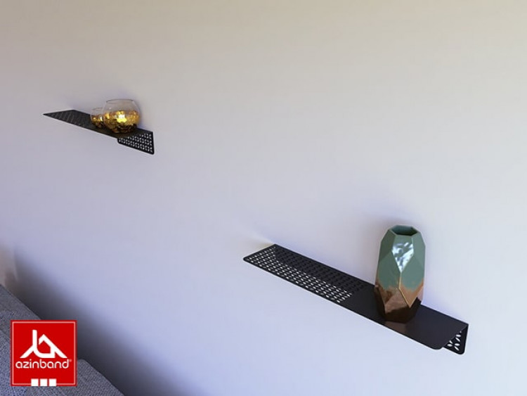 شلف فلزی دیواری با طرح اسلیمی کد 85 - شماره 3