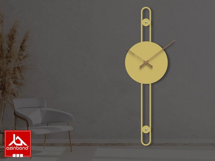 ساعت دیواری فلزی کد 46 - شماره 0