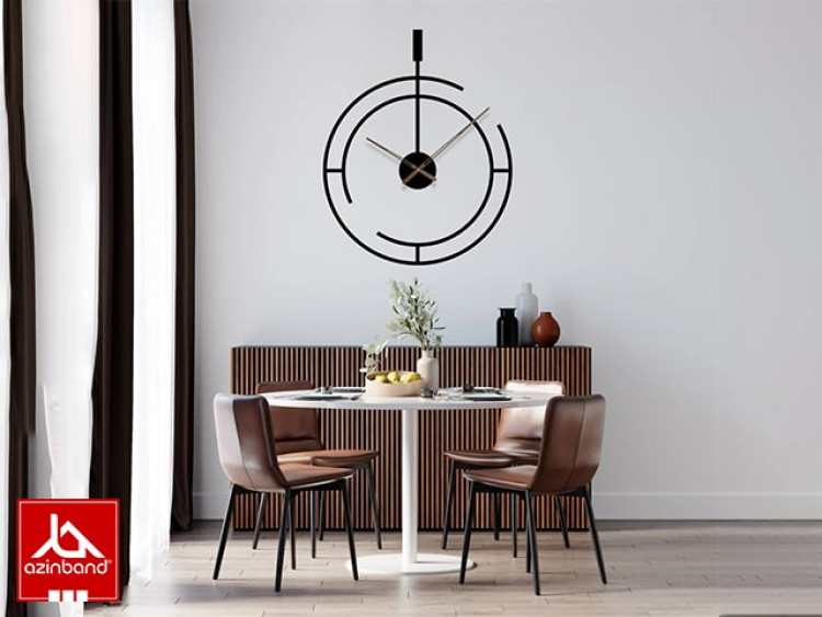ساعت دیواری فلزی کد 47 - شماره 2