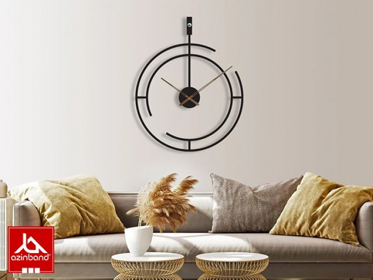 ساعت دیواری فلزی کد 47 - شماره 0