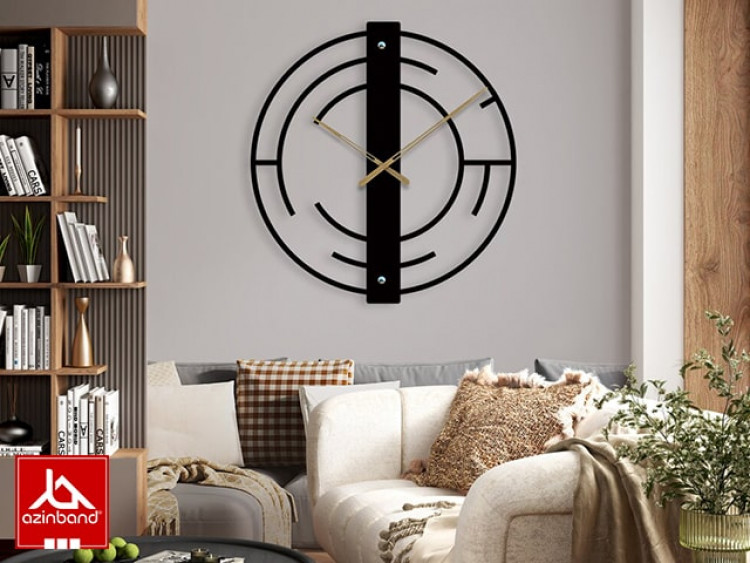 ساعت دیواری فلزی کد 52 - شماره 4
