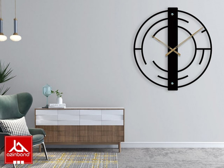 ساعت دیواری فلزی کد 52 - شماره 2