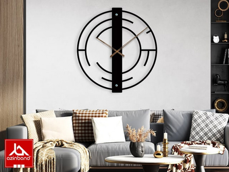 ساعت دیواری فلزی کد 52 - شماره 3