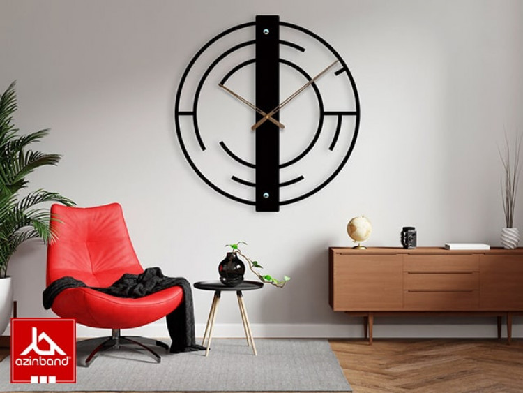 ساعت دیواری فلزی کد 52 - شماره 0