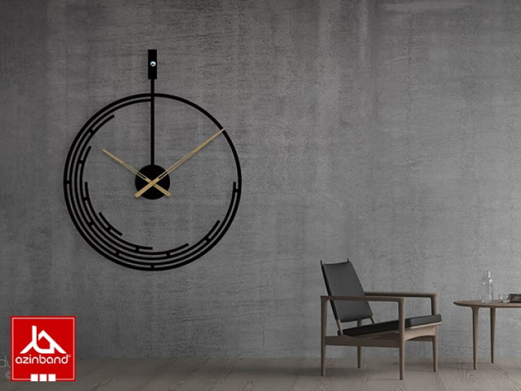 ساعت دیواری فلزی کد 53 - شماره 2