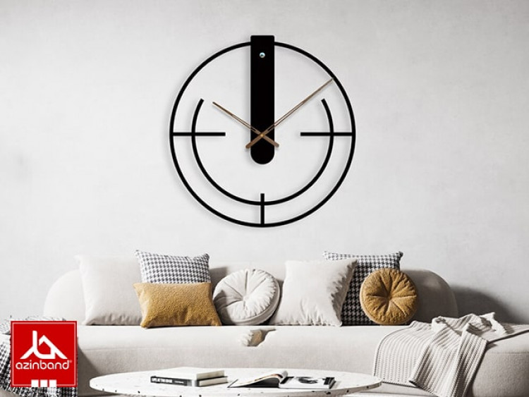 ساعت دیواری فلزی کد 55 - شماره 1