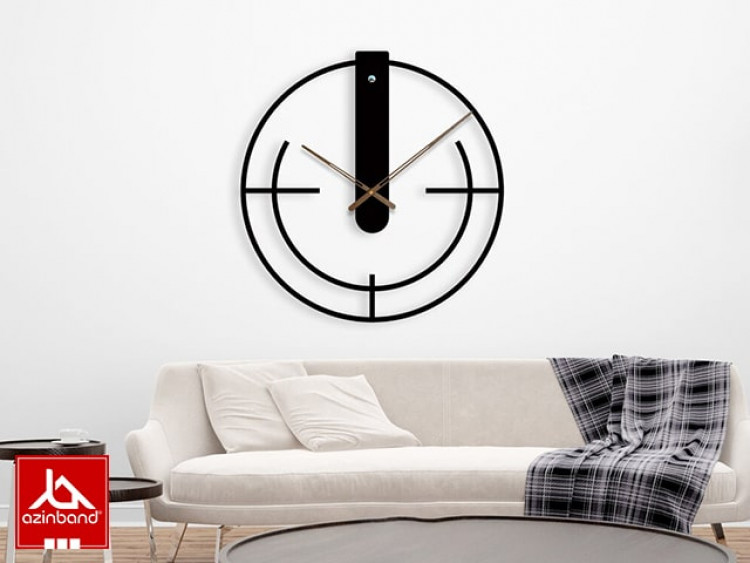 ساعت دیواری فلزی کد 55 - شماره 2