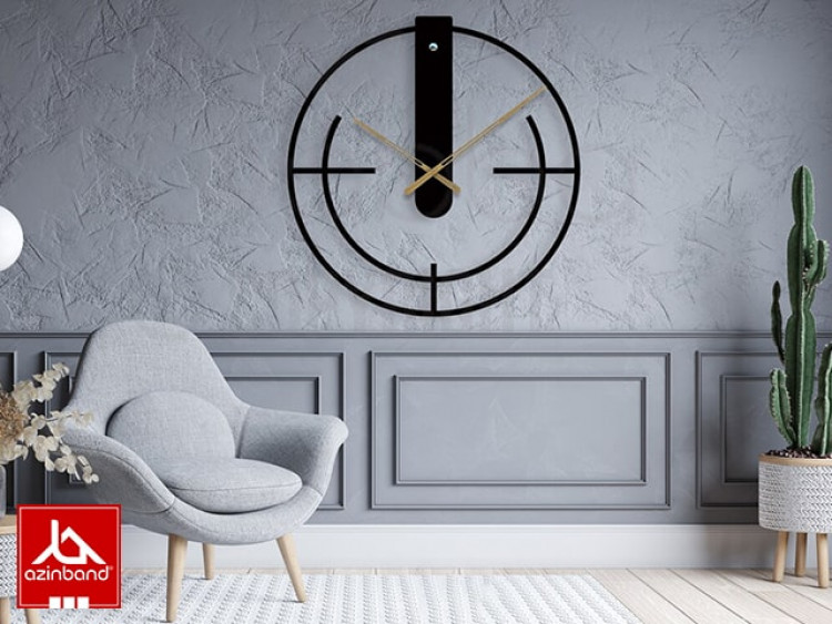 ساعت دیواری فلزی کد 55 - شماره 5