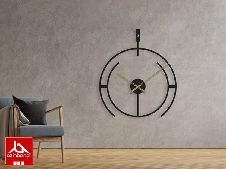 ساعت دیواری فلزی کد 57 - شماره 2