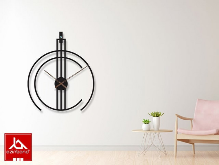 ساعت دیواری فلزی کد 58 - شماره 0