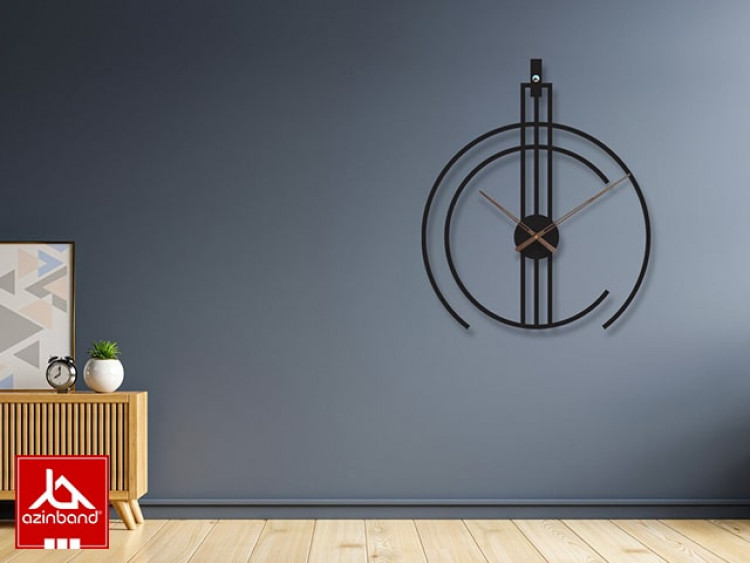 ساعت دیواری فلزی کد 58 - شماره 2