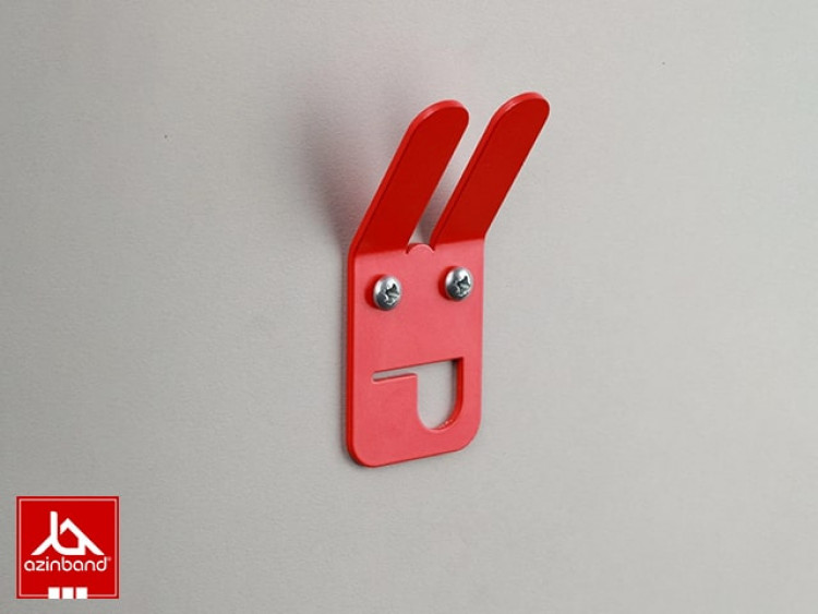 پک سه عددی قلاب دیواری فلزی کودک کد 32 - شماره 3