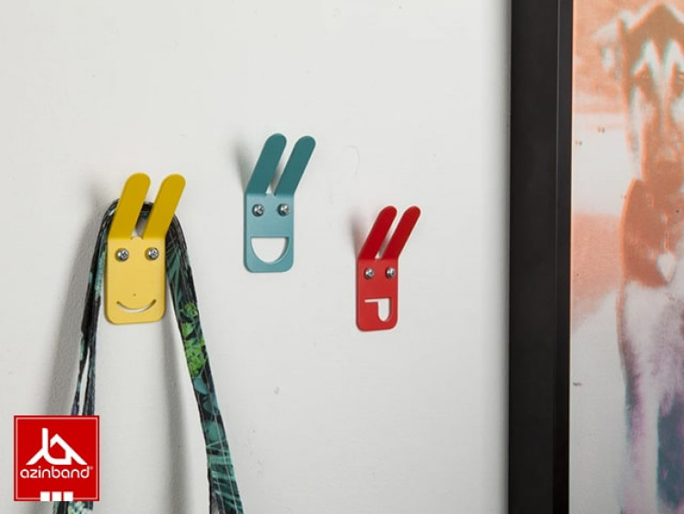 پک سه عددی قلاب دیواری فلزی کودک کد 32 - شماره 0