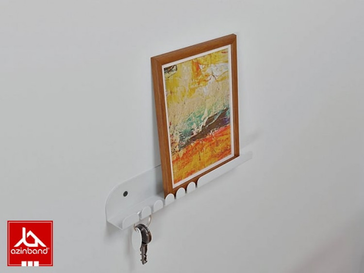 جاکلیدی دیواری فلزی مدرن کد 33 - شماره 3