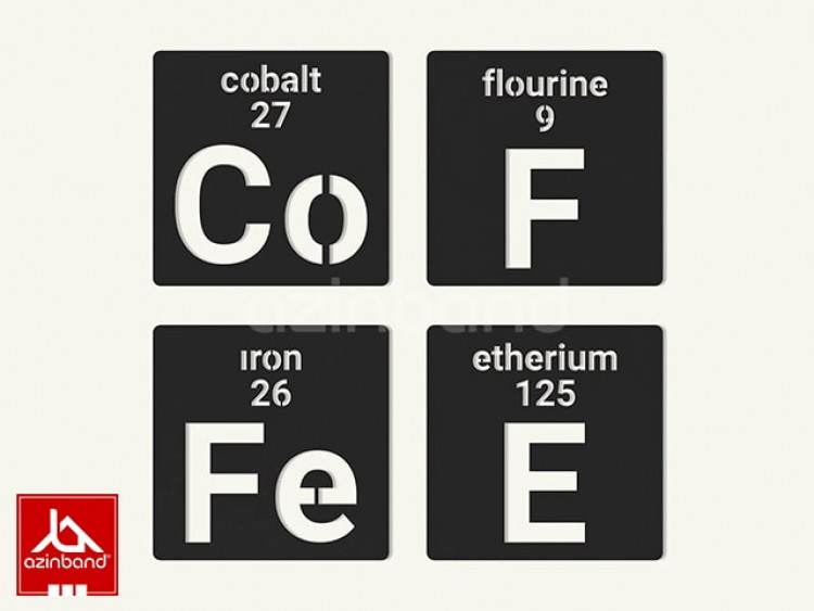 قاب دیواری چهارتایی مدرن طرح coffee کد 11 - شماره 0