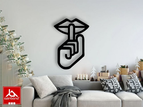 قاب دیواری فلزی طرح سکوت کد 22