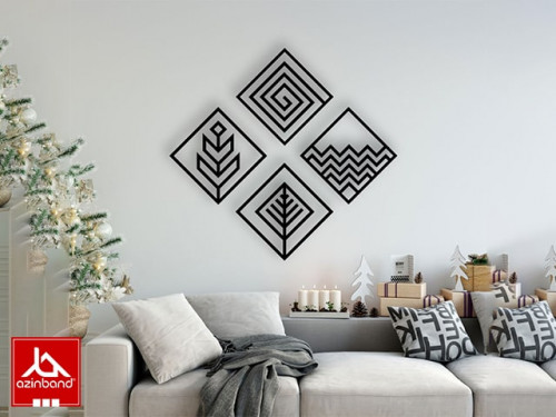 پک چهار عددی قاب دیواری فلزی کد 25