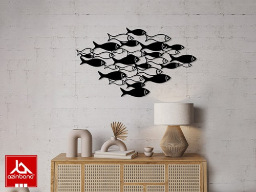 قاب دیواری فلزی طرح ماهی کد 27